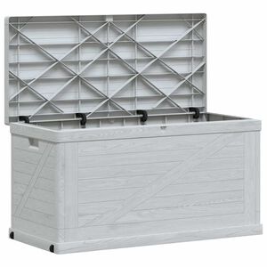 vidaXL Garden Storage Box 420 L Light Grey