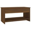 vidaXL Coffee Table Brown Oak 102x50x52.5 cm Engineered Wood