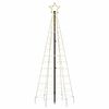 vidaXL LED Christmas Tree with Spikes 220 LEDs Warm White 180 cm