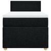 vidaXL Box Spring Bed with Mattress Black King Single Fabric