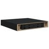 vidaXL Floating Wall Shelves 2 pcs Black 23x23,5x3,8 cm MDF