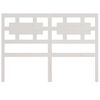 vidaXL Bed Headboard White 140.5x4x100 cm Solid Wood Pine