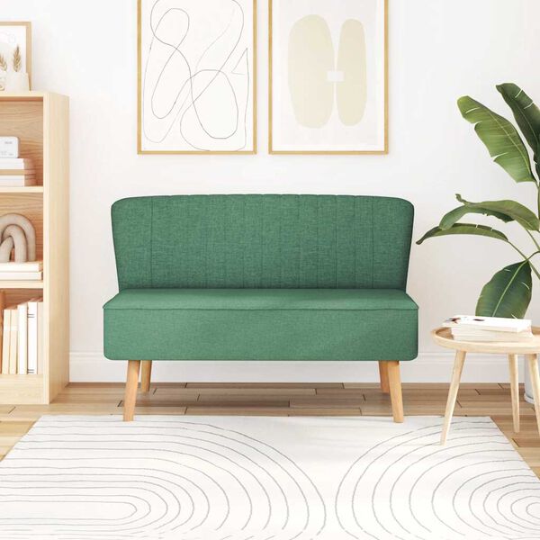 vidaXL Sofa Fabric 117x55.5x77 cm Green