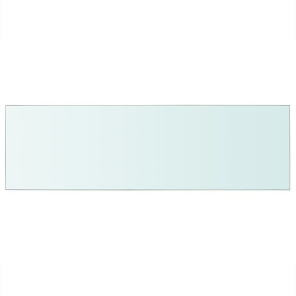 vidaXL Shelf Panel Glass Clear 80x25 cm