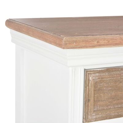 vidaXL Sideboard White 60x30x80 cm Solid Wood