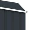 vidaXL Garden Firewood Shed Anthracite 245x98x159 cm Galvanised Steel