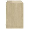 vidaXL Wall Cube Shelves 6 pcs Sonoma Oak 22x15x22 cm
