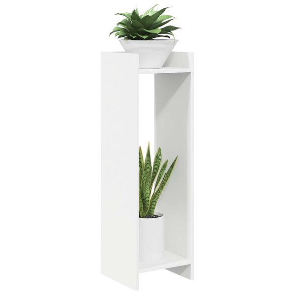 vidaXL Plant Stand 2 pcs White 30 x 30 x 100 cm Engineered Wood