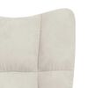 vidaXL Rocking Chair Cream White Velvet