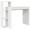vidaXL Desk with Shelf White 100 x 40 x 90 cm Engineered Wood