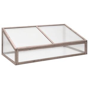 vidaXL Greenhouse Grey 110x56x39 cm Fir Wood