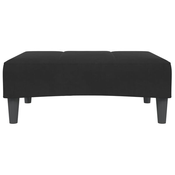 vidaXL Footstool Black 77x55x31 cm Velvet