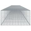 vidaXL Gabion Basket with Cover 700x100x50 cm Galvanised Iron