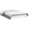 vidaXL Bed Frame without Mattress White 135x190 cm Engineered Wood