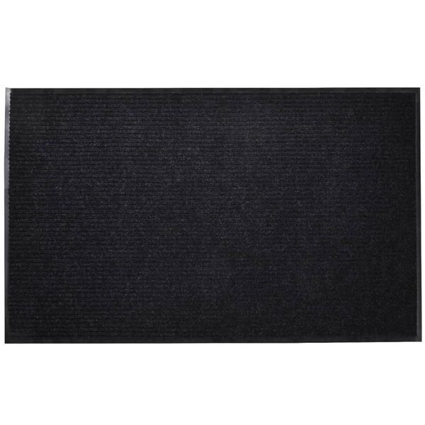 vidaXL Door Mat 90 x 60 cm Black PVC
