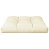 vidaXL Pallet Cushion Cream 70x70x12 cm Fabric
