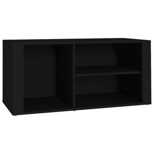 vidaXL Shoe Cabinet | Black | Engineered wood | 100x35x45 cm | Shoe Cabinet