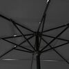 vidaXL 3-Tier Garden Parasol with Aluminium Pole Anthracite 2.5x2.5 m