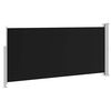 vidaXL Retractable Side Awning 140 x 300 cm Black