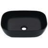 vidaXL Wash Basin 45.5x32x13 cm Ceramic Black