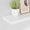 vidaXL Floating Wall Shelves 2 pcs High Gloss White 50x23x3.8 cm MDF