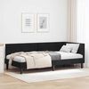vidaXL Corner Bed Frame with Headboard Black 90 cm x 190 cm Velvet