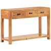 vidaXL Console Table 110x40x76 cm Solid Acacia Wood Honey Finish