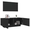 vidaXL TV Cabinet Black 100x35x40 cm Engineered Wood