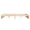 vidaXL Bed Frame without Mattress Solid Wood 150x200 cm King Size King Size