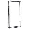 vidaXL Firewood Rack Black 100x25x200 cm Steel