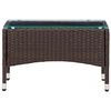 vidaXL Coffee Table Brown 60x40x36 cm Poly Rattan