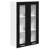 vidaXL Hanging Cabinet Black Oak 60 x 31 x 100 cm Engineered Wood
