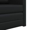 vidaXL Sofa Bed 60cm Black Artificial Leather