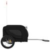 vidaXL Pet Bike Trailer Black Oxford Fabric and Iron