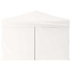 vidaXL Folding Party Tent with Sidewalls White 3x3 m