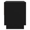 vidaXL Bedside Cabinet Black 45x34x44 cm Engineered Wood