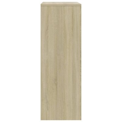 vidaXL Sideboard with 6 Drawers Sonoma Oak 50x34x96 cm Engineered Wood