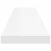 vidaXL Floating Wall Shelves 2 pcs White 120x23.5x3.8 cm MDF