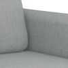 vidaXL 2 Piece Sofa Set with Pillows Light Grey Fabric