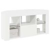 vidaXL Corner LED TV Cabinet High gloss White 100 x 40 x 50 cm