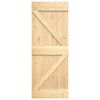 vidaXL Door NARVIK Natural 85 x 210 cm Solid Pine Wood