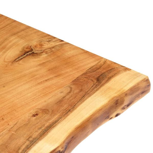 vidaXL Table Top Solid Acacia Wood 100x(50-60)x2.5 cm