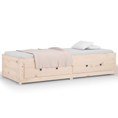 vidaXL Day Bed 90x190 cm Single Solid Wood Pine