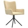 vidaXL Swivel Dining Chairs 2 pcs Cream Velvet