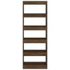 vidaXL Book Cabinet/Room Divider Brown Oak 60x30x166 cm Engineered Wood
