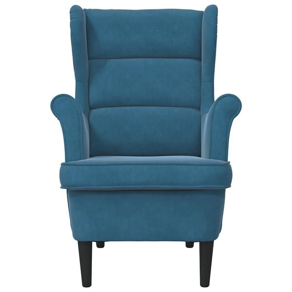 vidaXL Armchair Blue Velvet