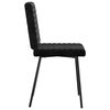 vidaXL Dining Chairs 6 pcs Black Velvet