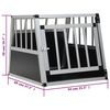 vidaXL Dog Cage with Single Door 54x69x50 cm