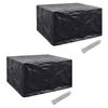 vidaXL Garden Furniture Covers 2 pcs 6 Person Poly Rattan Set 8 Eyelets 172x113cm