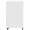 vidaXL Desk with Wheels White 91 x 50 x 77 cm Engineered Wood